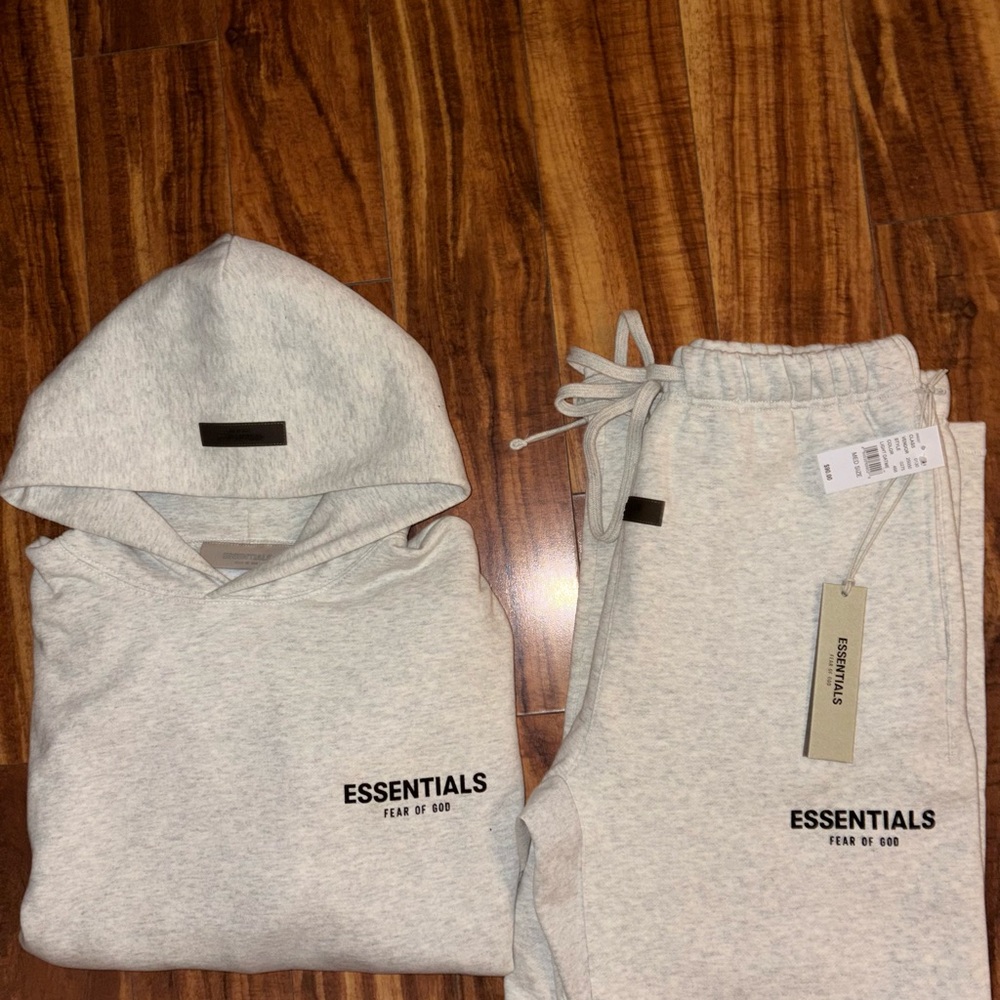 Essentials Gray Hoodie and Sweatpants Set
